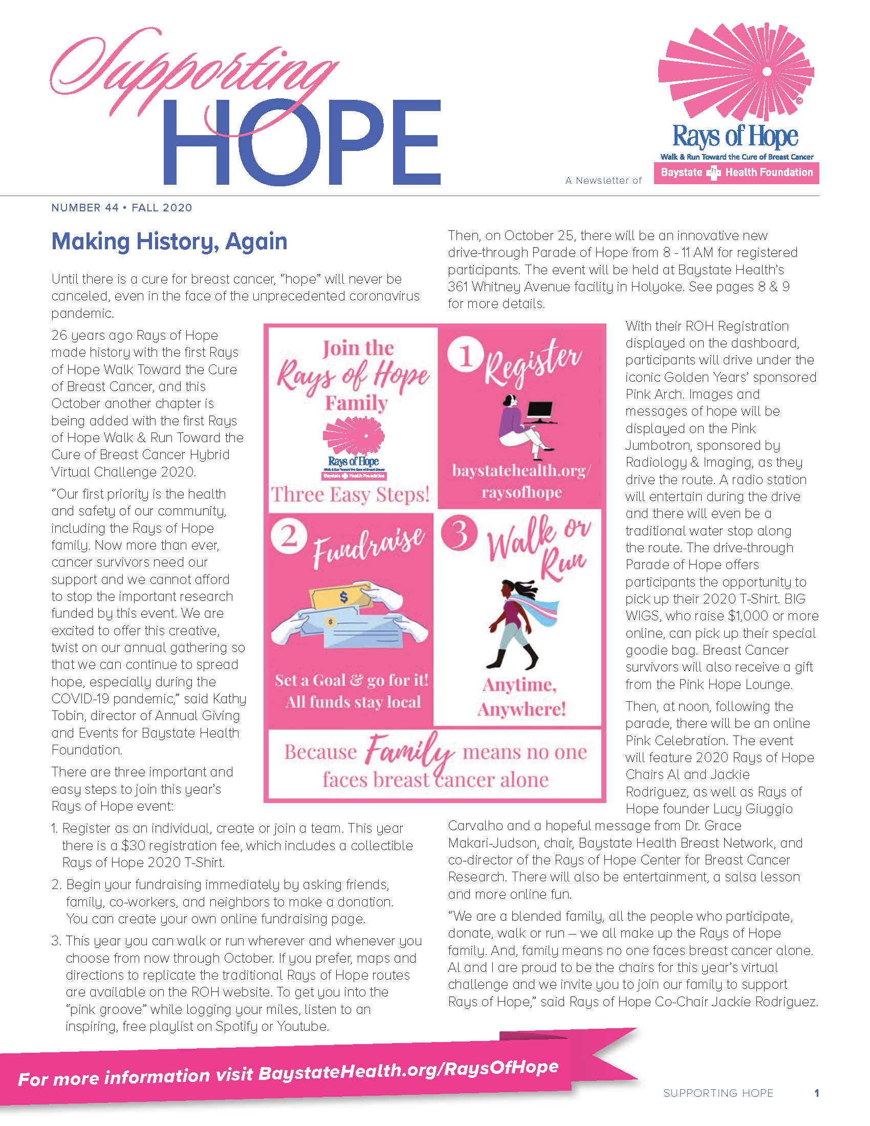 Supporting Hope Fall 2020 Cover