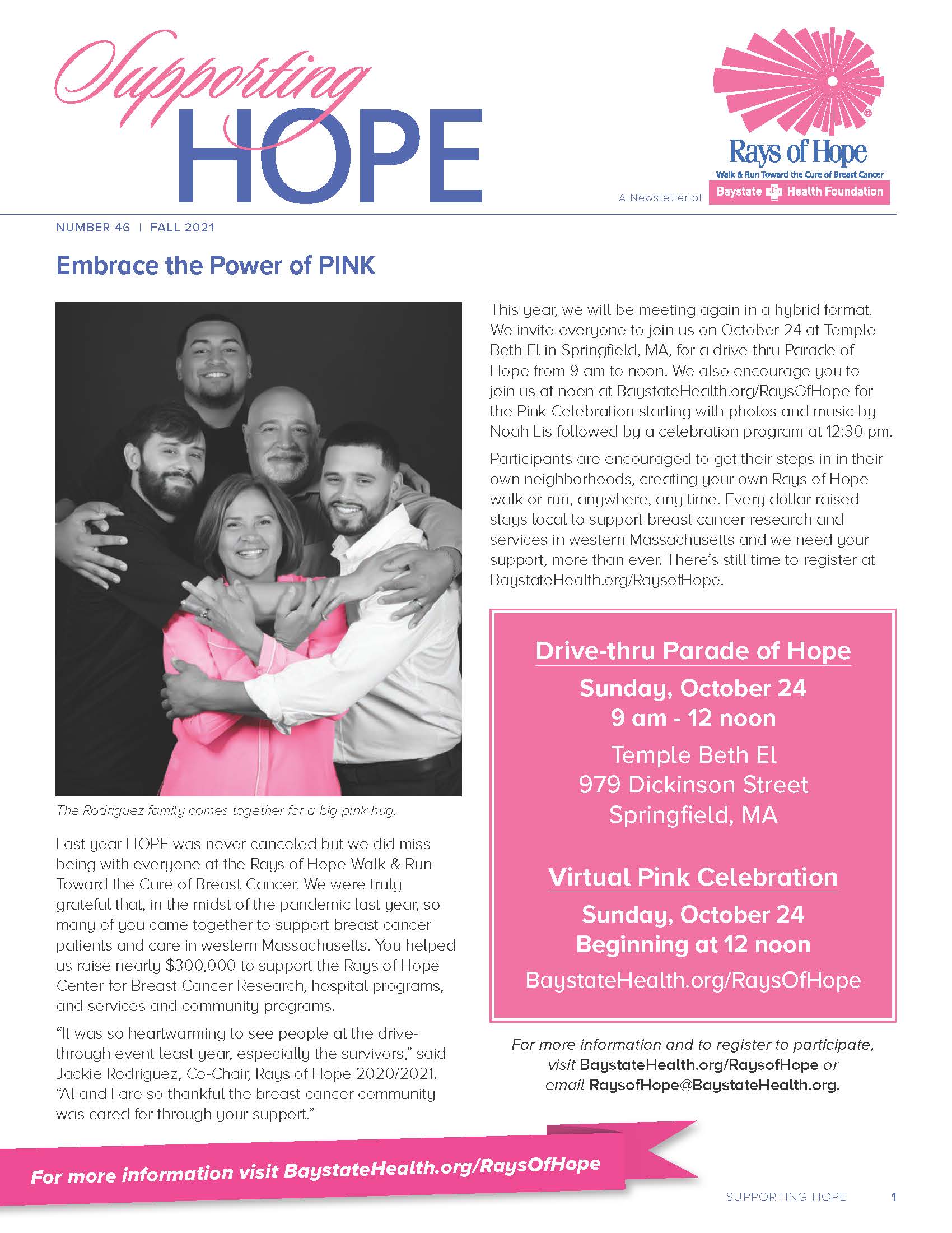 Supporting Hope Fall 2021 Cover