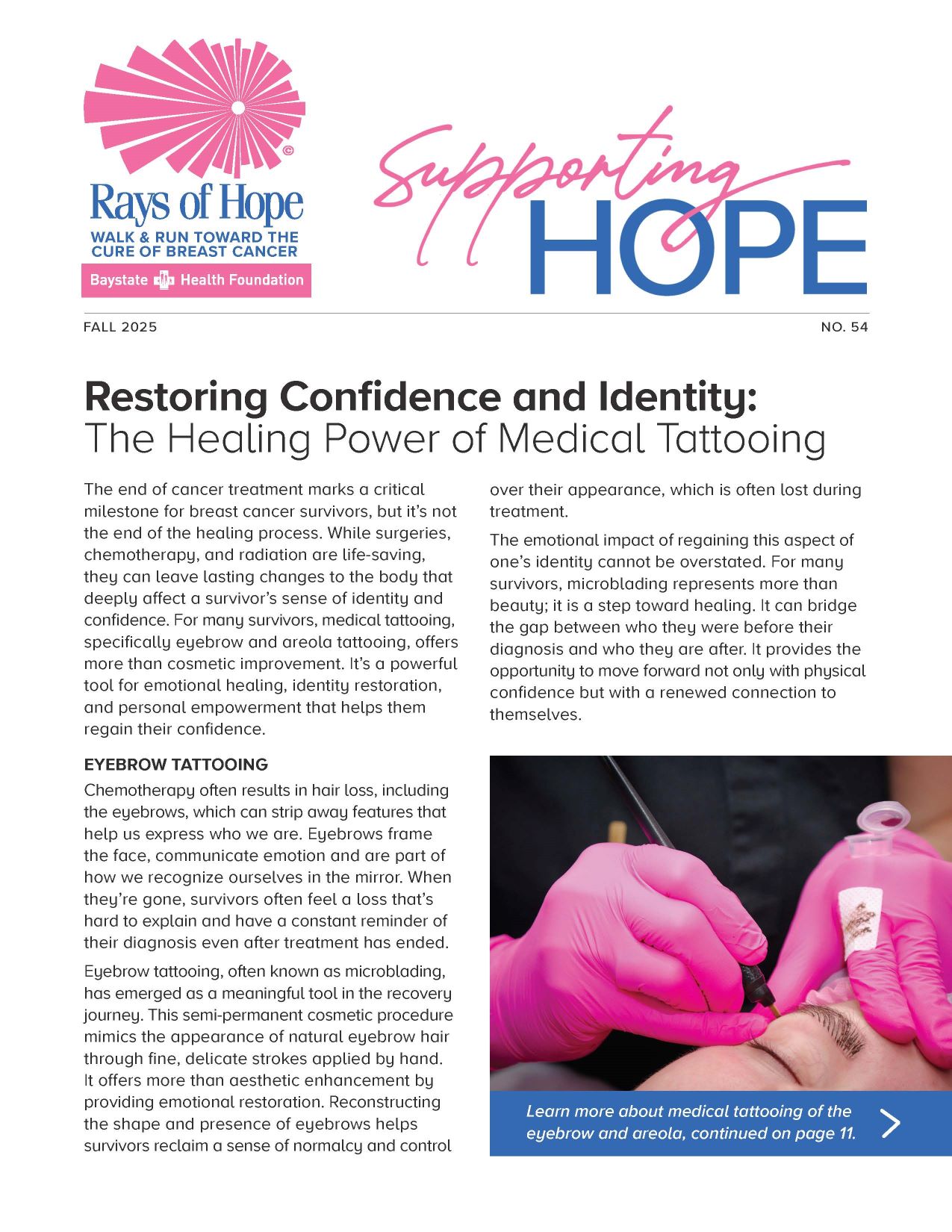 ROH Supporting Hope Fall 2025 Front Cover